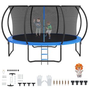 14FT Trampoline, Capacity 450 lbs for Kids & Adults