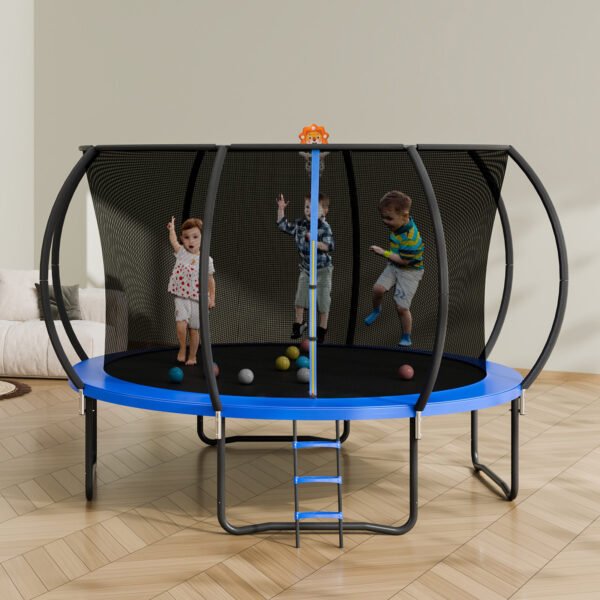 12FT Outdoor Trampoline, Capacity 400 lbs for Kids & Adults