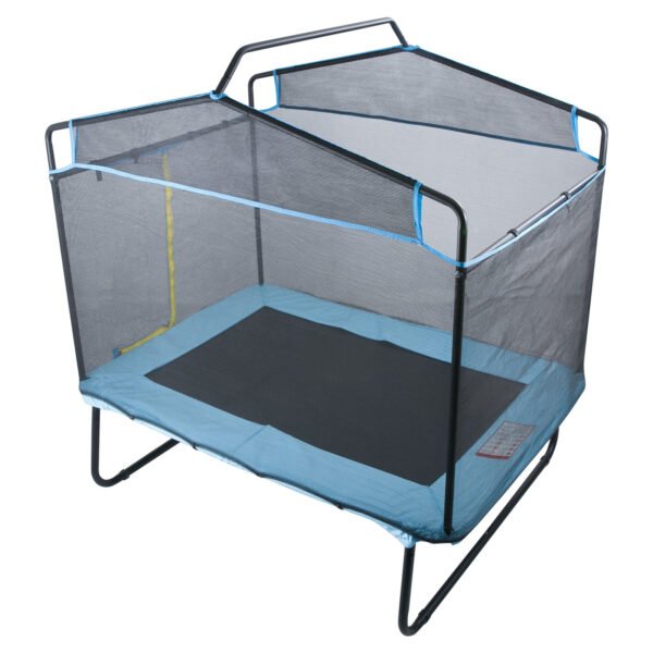 6FT Rectangular Trampoline, with Safety Enclosure Net, for Kids