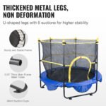 5FT Trampoline for Kids, with Safety Enclosure Net