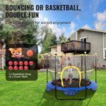 5FT Trampoline for Kids, with Safety Enclosure Net