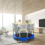 5FT Trampoline for Kids, with Safety Enclosure Net