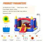 Inflatable Bounce House, Family Backyard Bouncy Castle