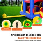 Inflatable Bounce House, Family Backyard Bouncy Castle