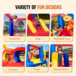Inflatable Bounce House, Family Backyard Bouncy Castle