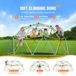 10FT Climbing Dome, Hammock & Swing, for Kids 3 to 10 Years Old
