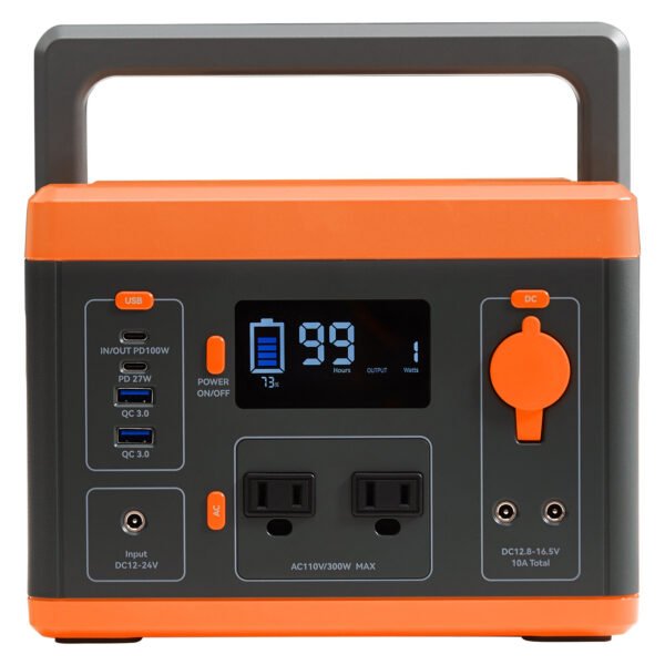 Portable Power Station 300W, 296Wh Solar Generator with Lithium Battery
