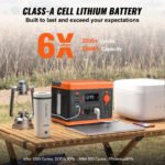 Portable Power Station 300W, 296Wh Solar Generator with Lithium Battery