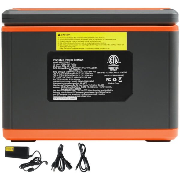 Portable Power Station 300W, 296Wh Solar Generator with Lithium Battery