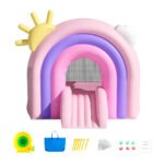 Family Backyard Bouncy Castle, Kids Jumping Bouncer for Ages 3-8