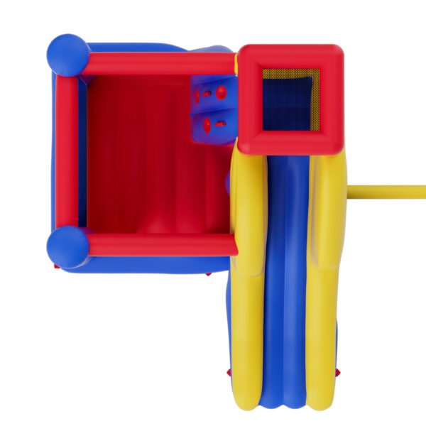 Inflatable Bounce House, Family Backyard Bouncy Castle, 134x102x91 in
