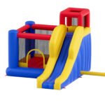 Inflatable Bounce House, Family Backyard Bouncy Castle, 134x102x91 in