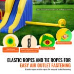 Inflatable Bounce House, Family Backyard Bouncy Castle, 134x102x91 in