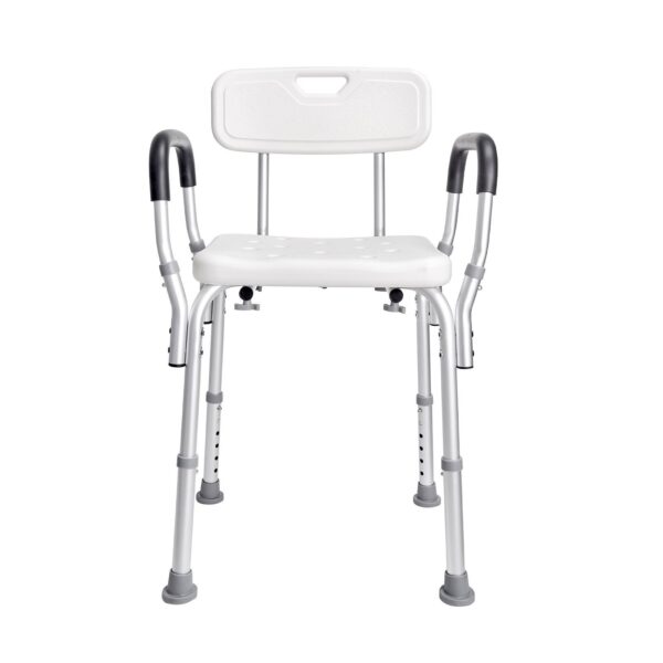 Adjustable Shower Seat with Back, 350 LBS Capacity