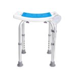 Adjustable Shower Chair, Non-Slip Bath Stool Seat for Elderly or Disabled, 350LBS