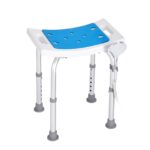 Adjustable Shower Chair, Non-Slip Bath Stool Seat for Elderly or Disabled, 350LBS